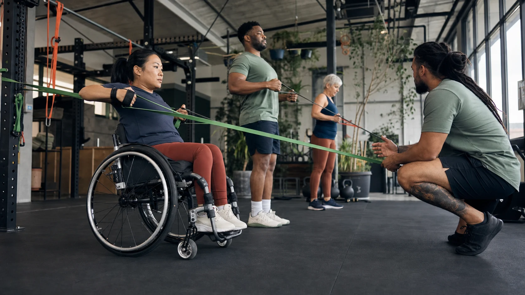 A multicultural adaptive strength class using resistance bands in an Australian boutique fitness studio